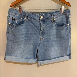SEVEN7 RELAXED BERMUDA DENIM SHORTS SZ 16